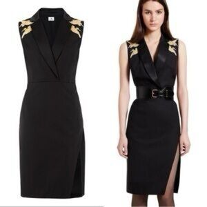 NWT Altuzarra For Target Embroidery Black Dress 8
